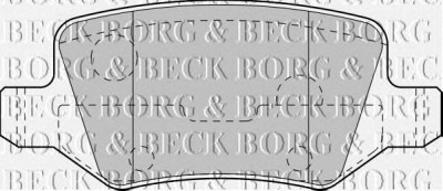 BORG & BECK bbp1753 -  Комплект тормозных колодок, дисковый тормоз